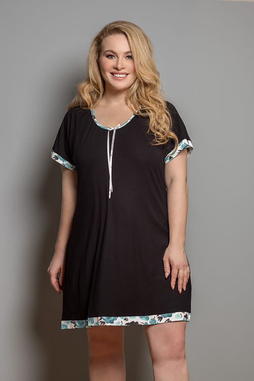 Nightdress, Bamboo Black