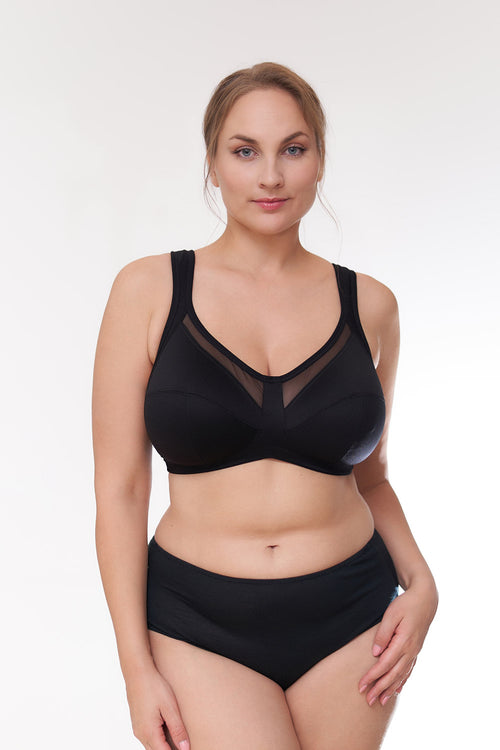 Ellie Wireless Bra, Black