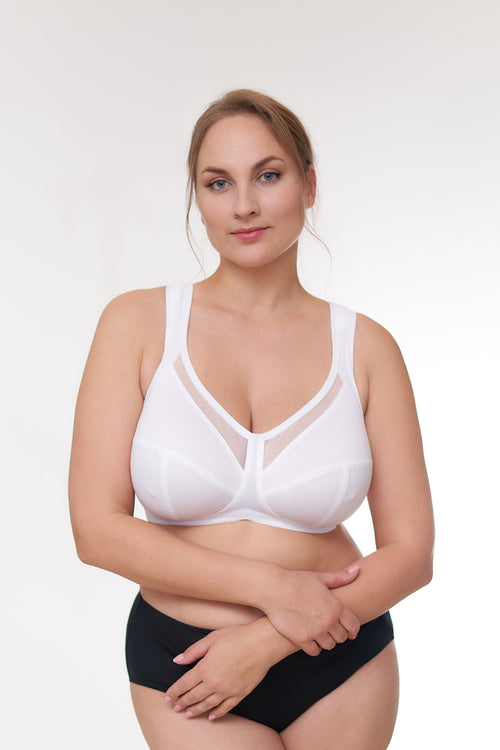 Ellie Wireless Bra, White