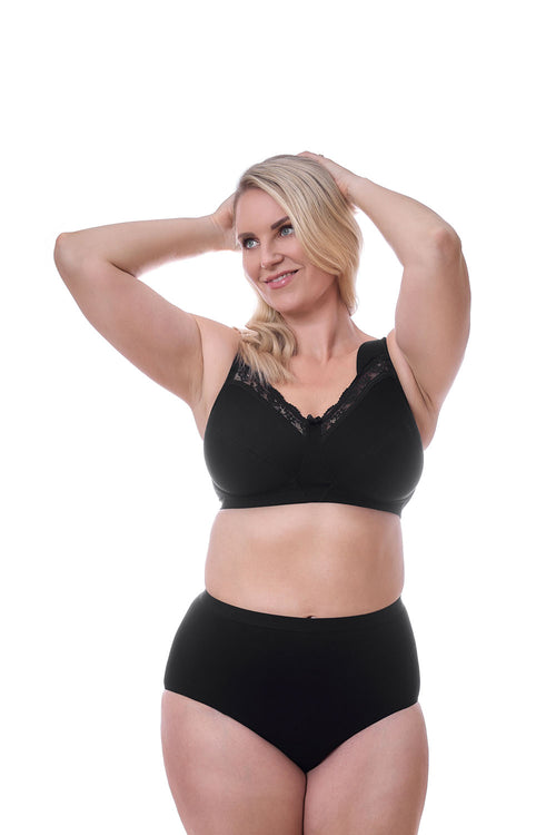 Essential Cotton Midi, Black