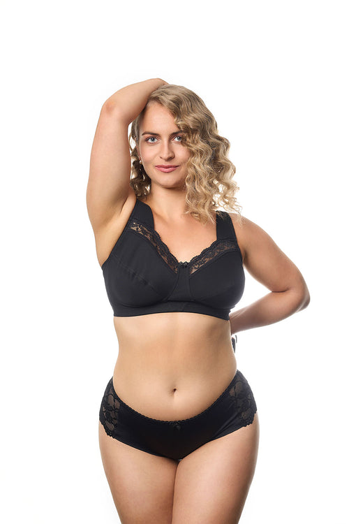 Embrace Wireless Bra, Black