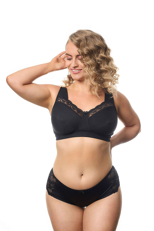Embrace Wireless Bra, Black