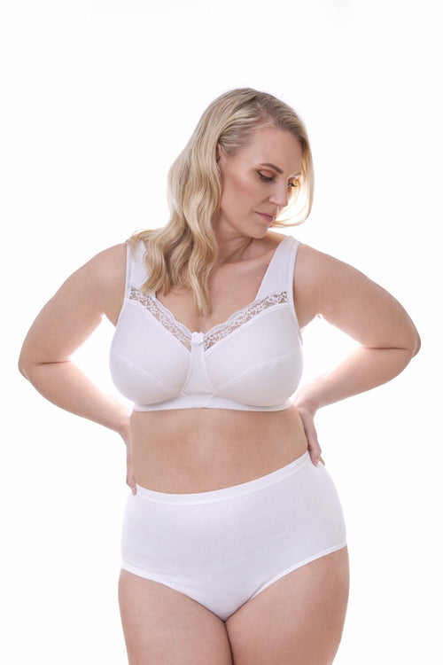 Embrace Wireless Bra, White
