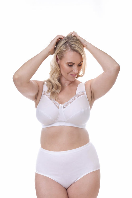 Embrace Wireless Bra, White