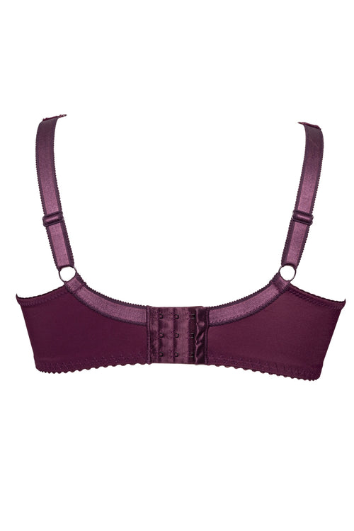 Beate Full Lace Bra, Dark Cherry