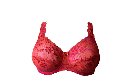 Beate Luxury full lace Bra, Salsa