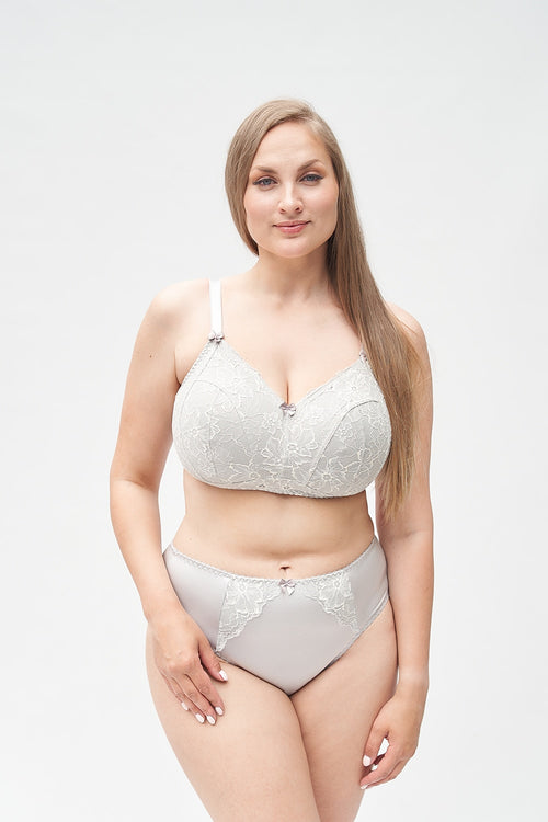 Grace Wireless Bra, Silvery